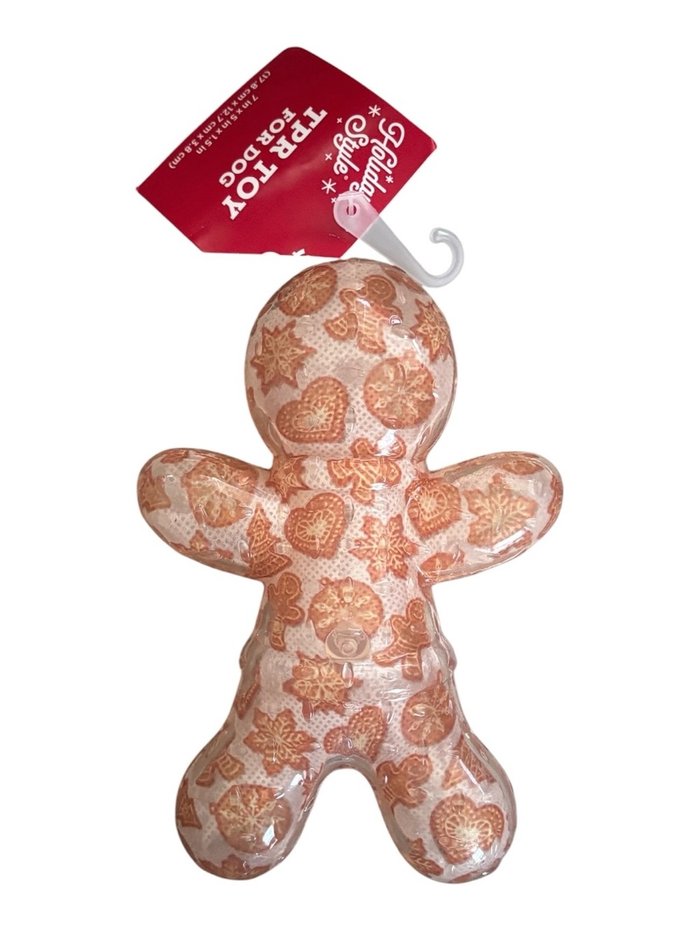 Holiday Gingerbread or Tree Dog Squeaky Toy